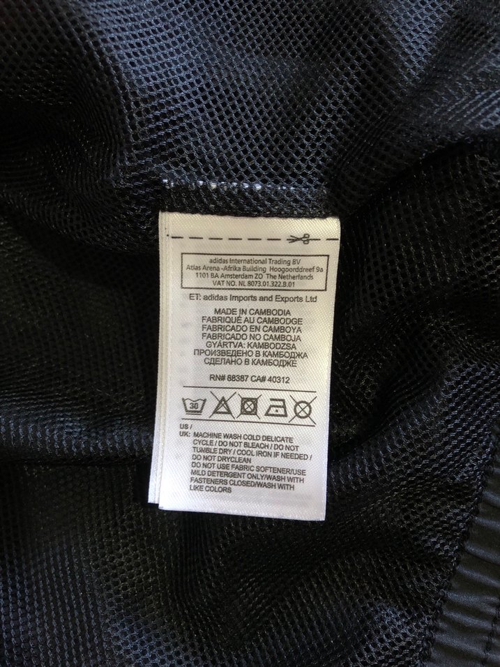 Erkek Siyah Adidas Fermuarlı Yağmurluk - Görsel 5