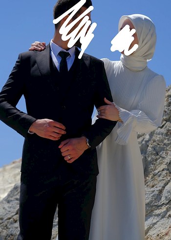 m Beden beyaz Renk Meliha Tarhanacı - Nikah Elbisesi, Gelinlik, Nişan Elbisesi