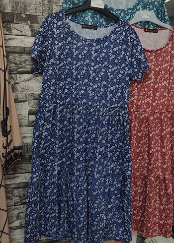 Mavi Kısa Kollu Bohem Mini Elbise adet fiyatı 150