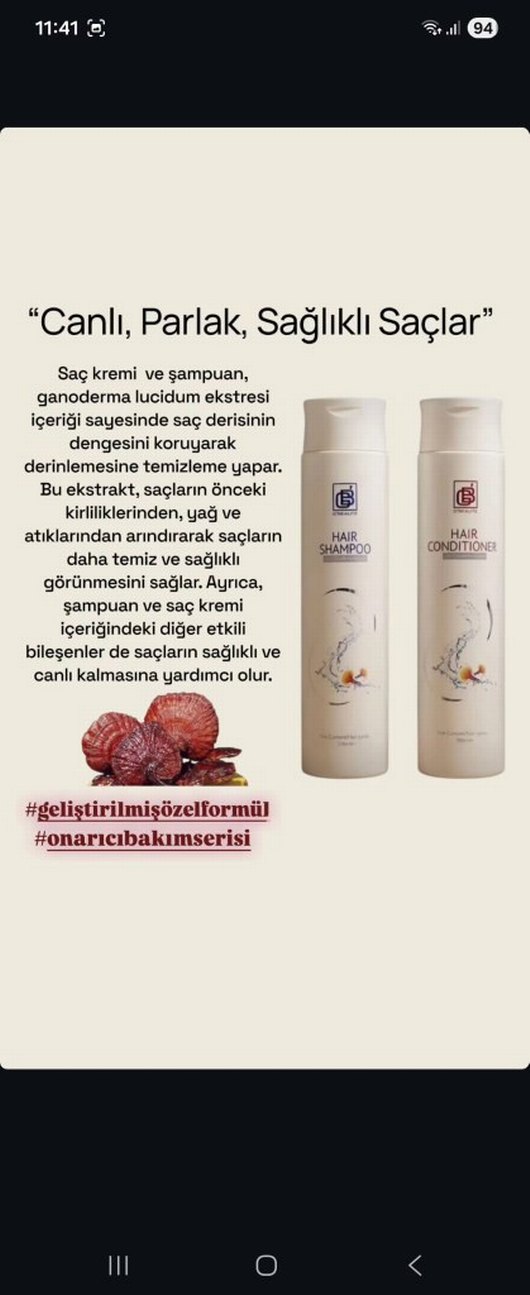 G'Beaute Saç Kremi +şampuan- Ganoderma Özlü - Görsel 2