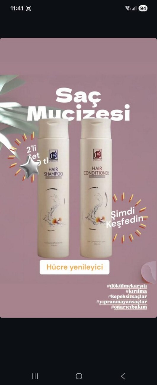 G'Beaute Saç Kremi +şampuan- Ganoderma Özlü - Görsel 3