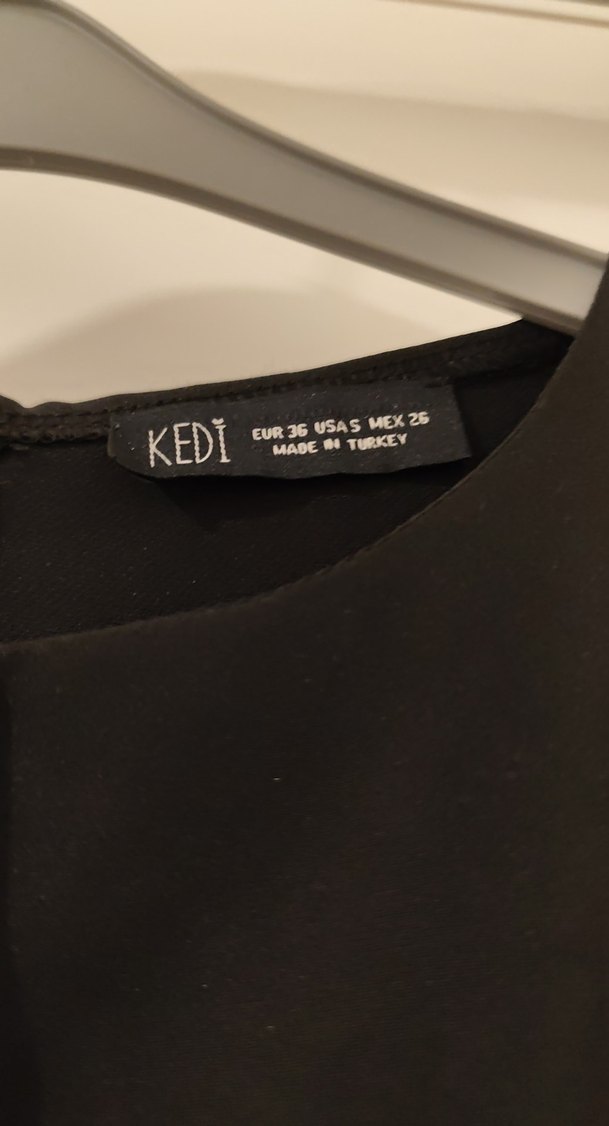 Siyah Midi Kolsuz bisiklet Yaka Kemerli Elbise - Görsel 2