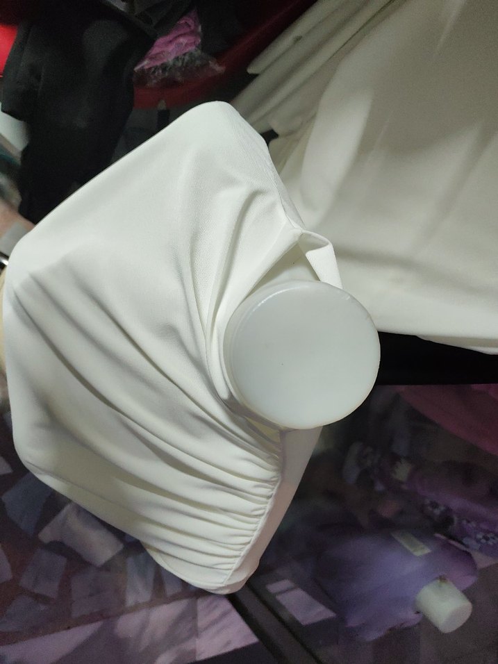 Beyaz Drapeli Yüksek Yakalı Kadın Bluz - Görsel 3