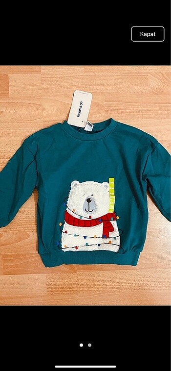 9-12 ay sweatshirt etiketlidir kalındır