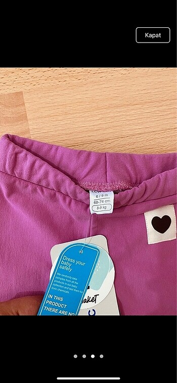 LC Waikiki 6-9 ay kalın pantolon
