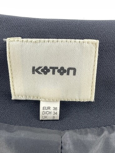 36 Beden siyah Renk Koton Blazer %70 İndirimli.