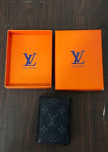 Louis Vuitton Siyah Desenli Erkek Cüzdan - Görsel 3
