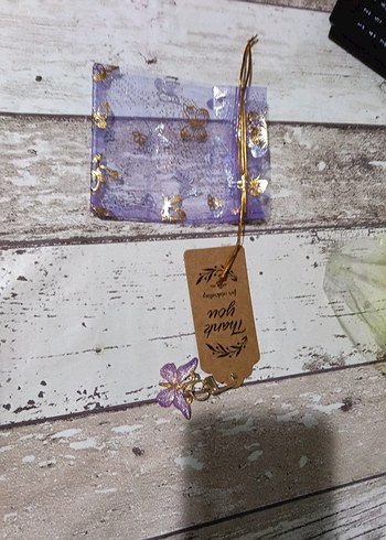 Mor Püsküllü Bohem Anahtarlık - Görsel 2