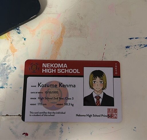 Nekoma Kenma Kozume öğrenci kardı