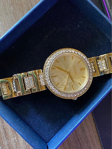 Beden altın Renk fossil saat
