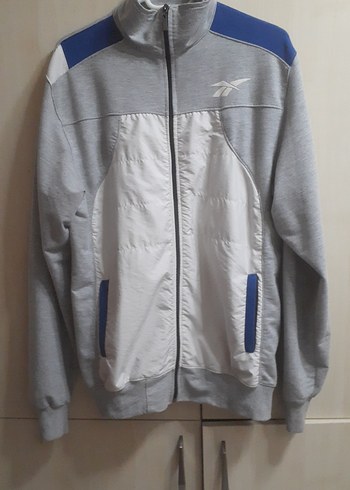 Gri Fermuarlı Erkek Sweatshirt Reebok