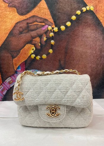  Beden beyaz Renk CHANEL KUMAŞ 1.55 19CM 12CM