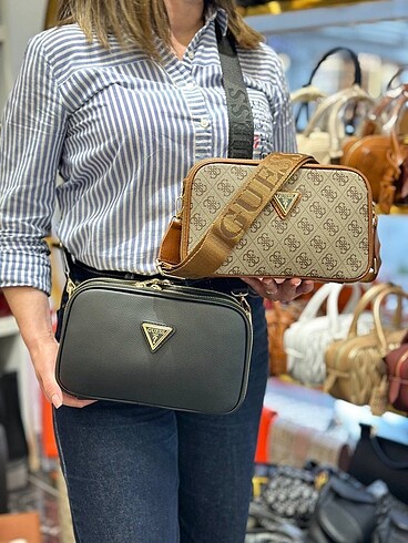 Beden çeşitli Renk Guess noelle 4G shoulder bag with 3 pockets???