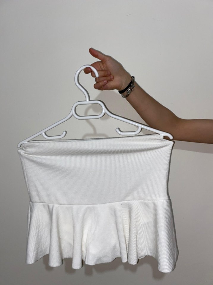 Beyaz şortlu etek - Görsel 3