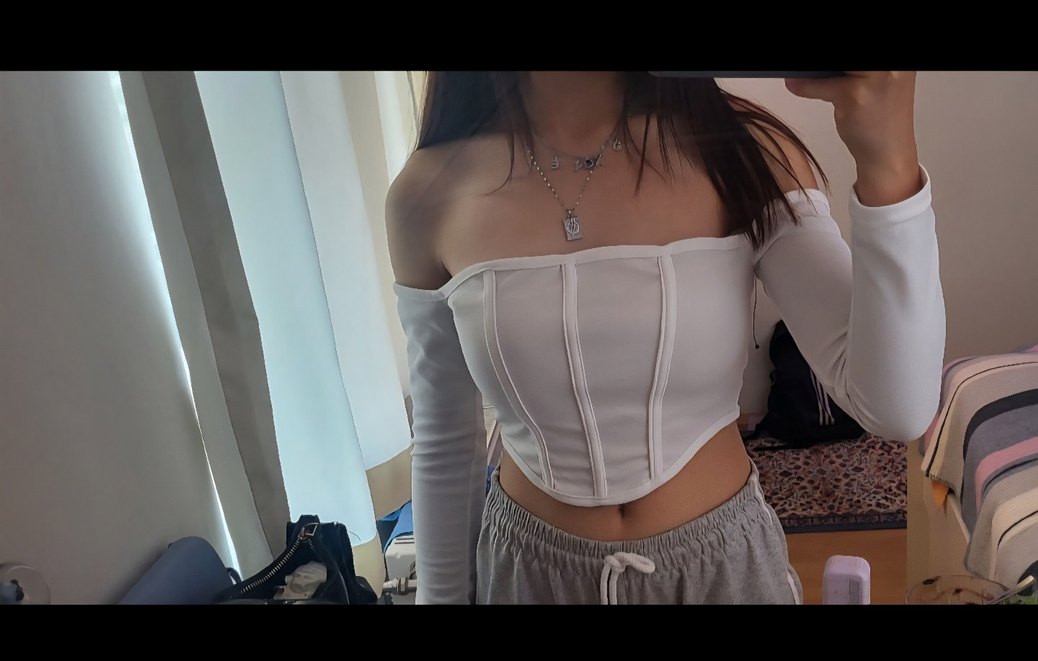 Beyaz Straplez Mini Bustiyer - Görsel 2