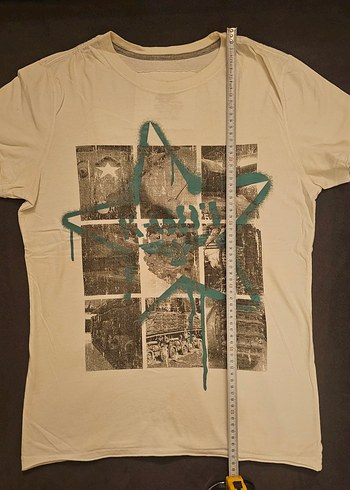 Epic Threads Pamuklu Baskılı Beyaz Erkek Tişört - Görsel 5