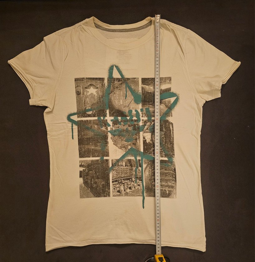 Epic Threads Pamuklu Baskılı Beyaz Erkek Tişört - Görsel 5