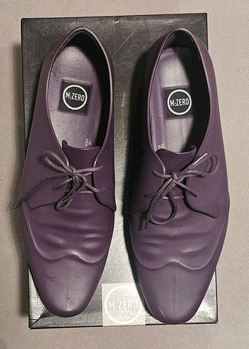 Melissa M Zero Mor Deri Oxford Blok Topuk Ayakkabı - Görsel 2