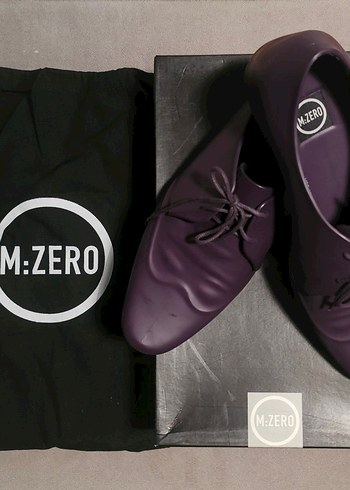 Melissa M Zero Mor Deri Oxford Blok Topuk Ayakkabı - Görsel 5