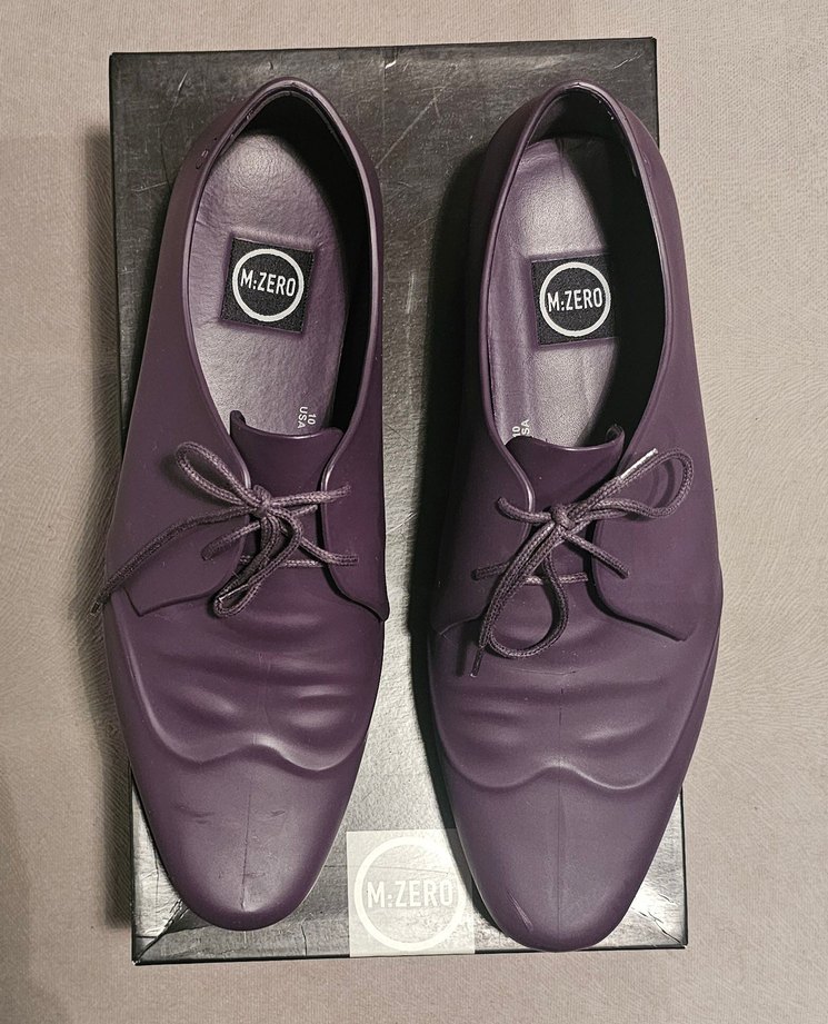 Melissa M Zero Mor Deri Oxford Blok Topuk Ayakkabı - Görsel 2