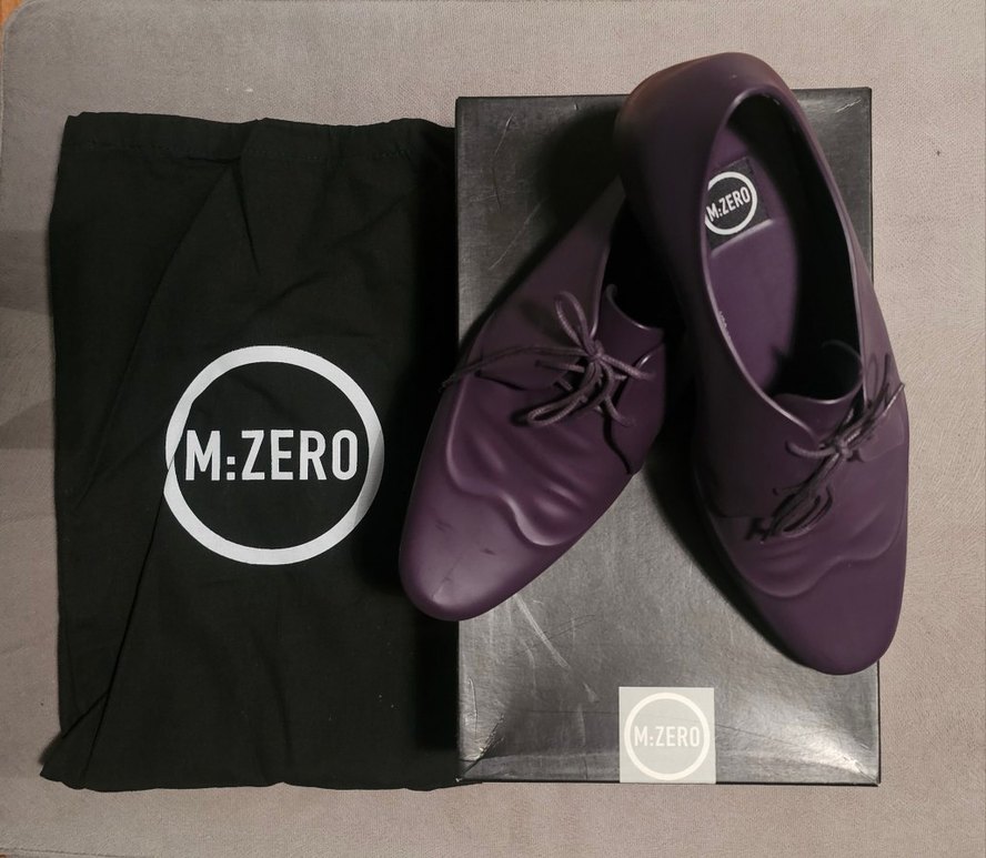 Melissa M Zero Mor Deri Oxford Blok Topuk Ayakkabı - Görsel 5