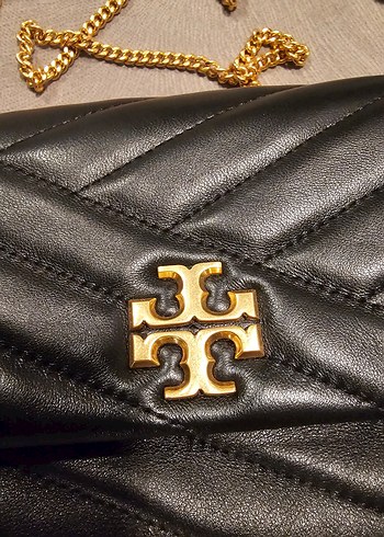Tory Burch Kira Chevron Mini Bag Siyah Deri Kadın Çapraz Çanta - Görsel 8