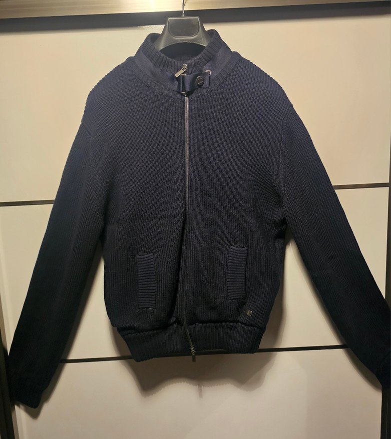 Ermenegildo Zegna Fermuarlı Erkek Triko Mont - Görsel 3