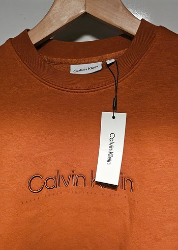 Calvin Klein Kadın Kahverengi/Tarçın Sweatshirt - Görsel 5