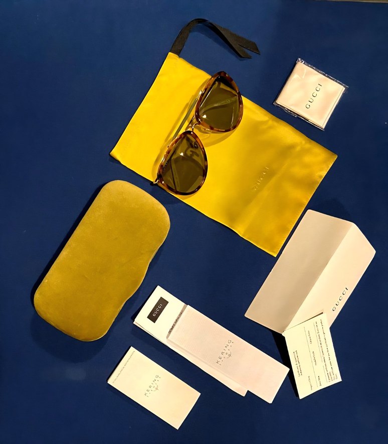 Gucci Klasik Kahverengi Kadın Gözlüğü - Görsel 3