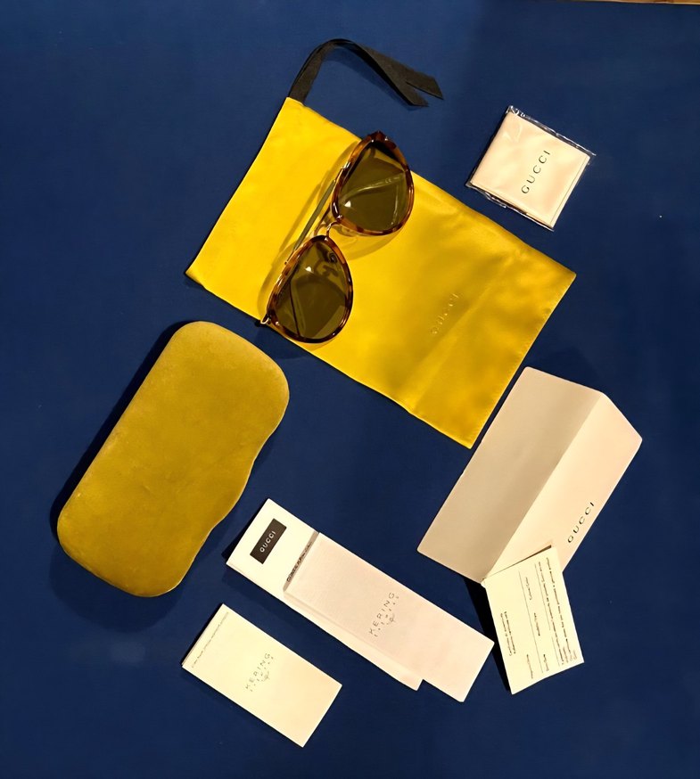 Gucci Klasik Kahverengi Kadın Gözlüğü - Görsel 4