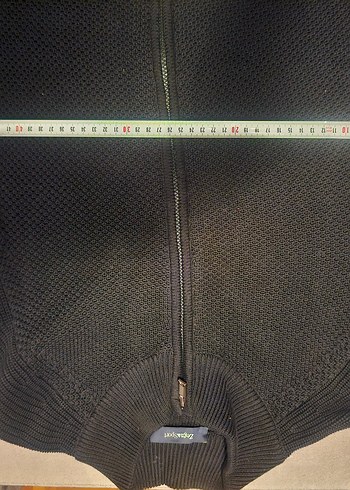 Ermenegildo Zegna Siyah Örgü Fermuarlı Yarım Balıkçı Hırka - Görsel 5