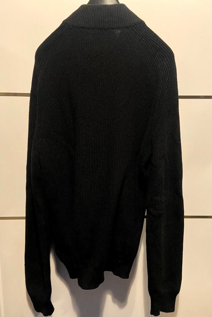 Ermenegildo Zegna Siyah Örgü Fermuarlı Yarım Balıkçı Hırka - Görsel 2