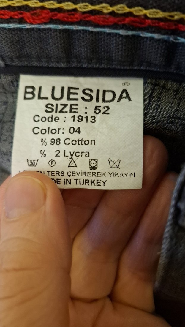 Gri Erkek Denim Pantolon Regular Fit 52 beden - Görsel 3