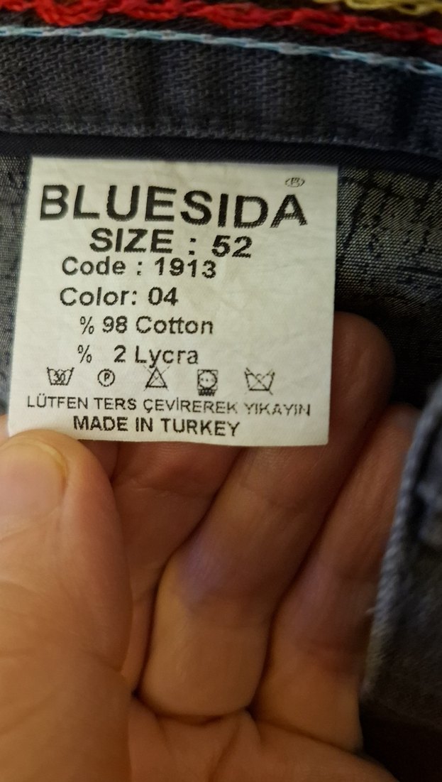 Gri Erkek Denim Pantolon Regular Fit 52 beden - Görsel 4