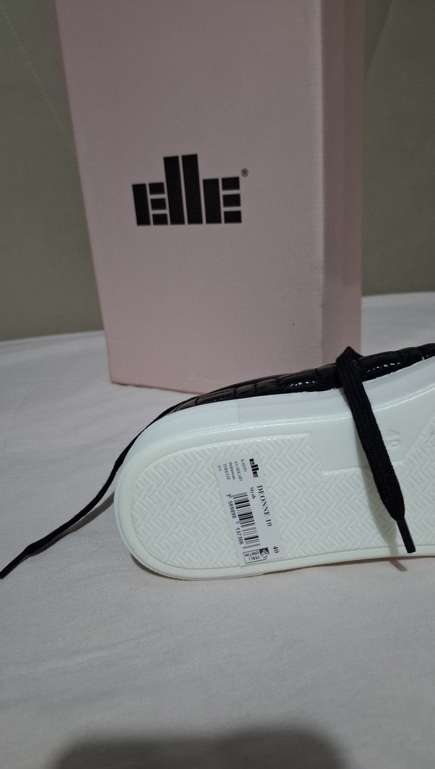 ELLE Siyah Rugan  Platform Kadın Spor Ayakkabı - Görsel 3