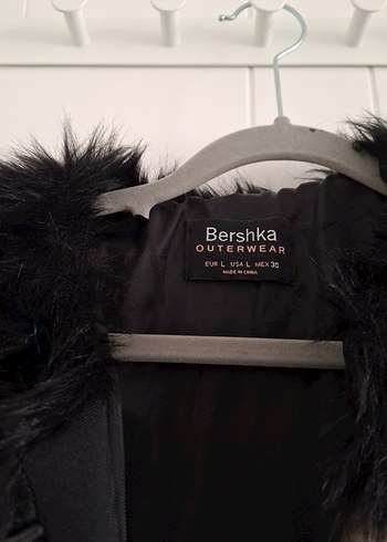 BERSHKA Zebra Desenli Kadın Kürk Ceket - Görsel 2