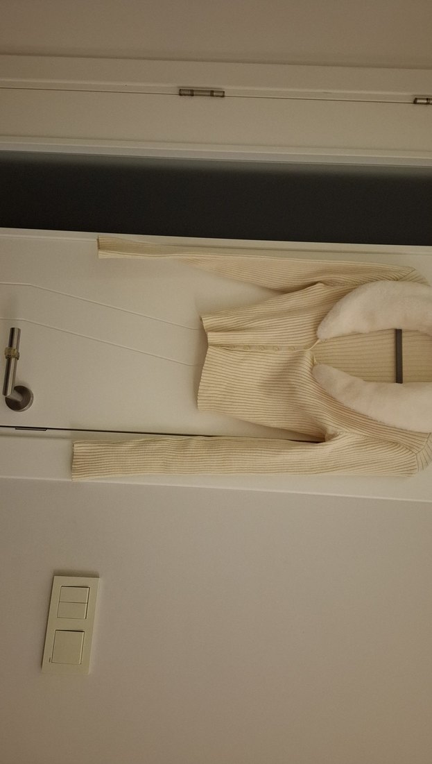 Kürk Detaylı Bej Kadın Triko Hırka M - Görsel 4