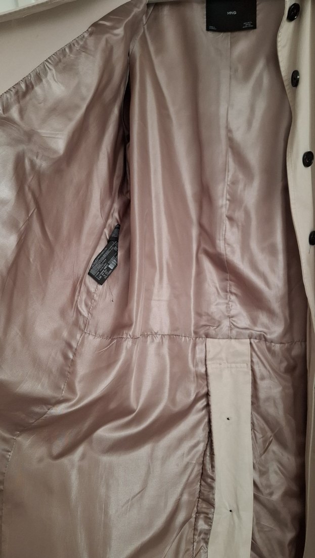 Bej Ara Boy  Kadın Trençkot Mango - Görsel 4