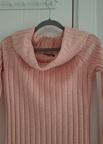 Pembe Kadın geniş yaka  body.Ceketi hediye! - Görsel 4