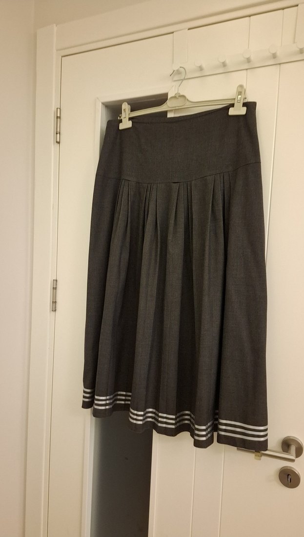 Düğmeli Gri Kışlık Kadın Takım Elbise - Görsel 4