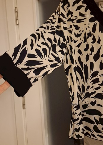 Zebra Desenli  Kollu Bilek Üstü Kadın  Takımı - Görsel 3