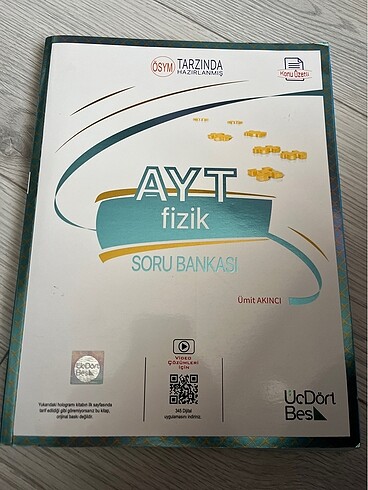 Üçdörtbeş yayınları ayt fizik soru bankası