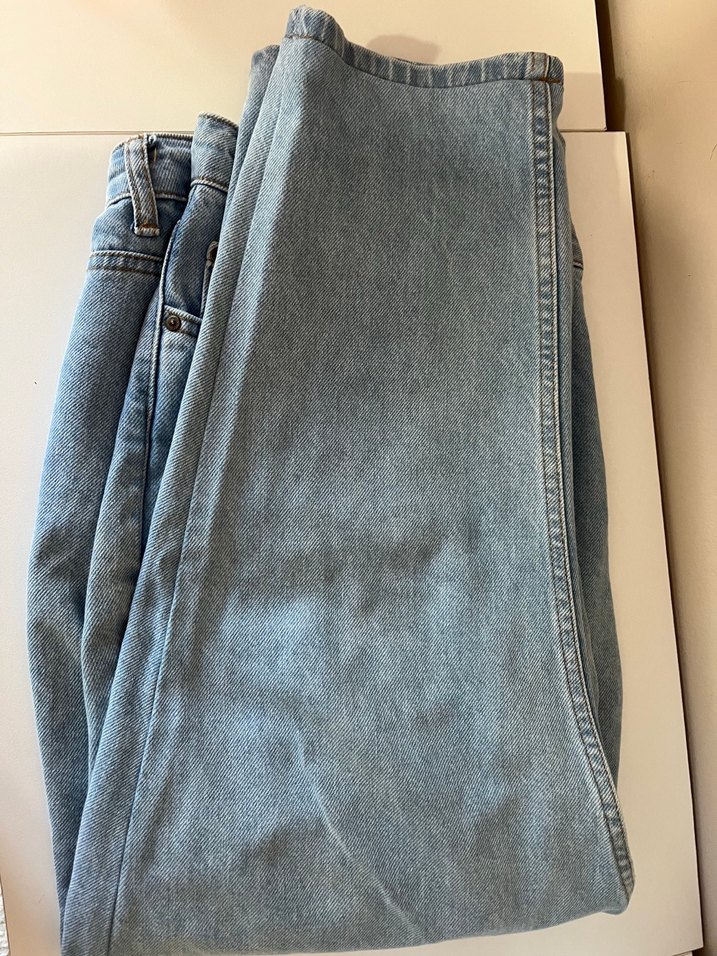 Kadın Mavi Denim Rahat Kesim Jean - Görsel 3