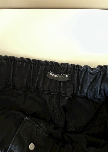 Düğmeli Siyah pantolon - Görsel 5