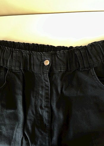 Düğmeli Siyah pantolon - Görsel 4