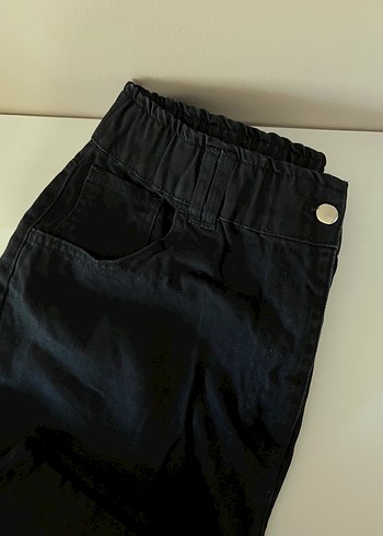 Düğmeli Siyah pantolon - Görsel 3