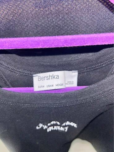m Beden Bershka Siyah crop