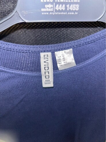 xs Beden H&M lacivert crop top