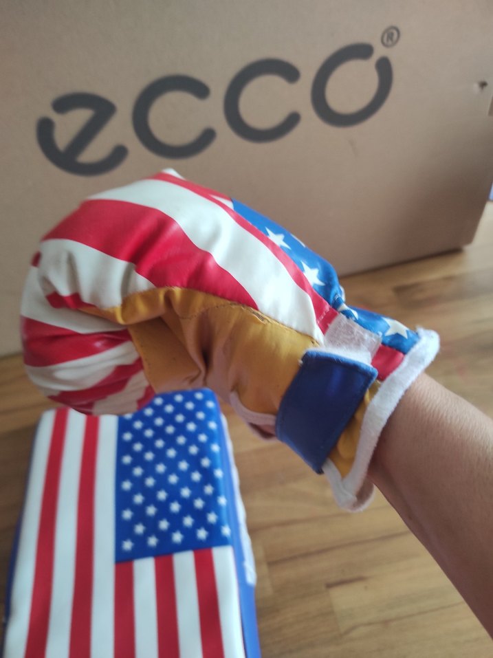 Çocuklar İçin Amerikan Bayrağı Temalı Boks eldiveni ve minderi - Görsel 3