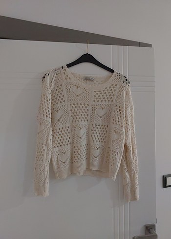 Beyaz Nakışlı Örgü Kadın Espadril - Görsel 3